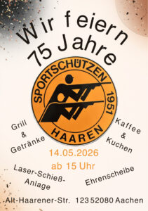 Wir Feiern 75 Jahre Sportschützen Haaren